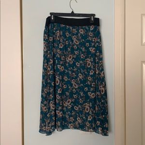 LuLaRoe Floral Skirt
